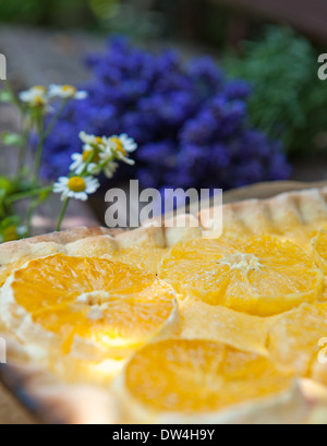 Tarte orange Banque D'Images