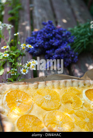 Tarte orange Banque D'Images
