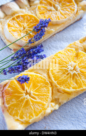 Tarte orange Banque D'Images