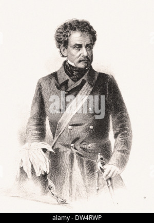 Portrait de Sir Colin Campbell (lord Clyde) - American gravure XIX ème siècle Banque D'Images