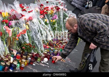 Kiev, Ukraine. Feb 27, 2014. Scènes dans Euromaiden camp de protestation à Kiev, Ukraine. Crédit : Jay/Shaw-Baker Alamy Live News Banque D'Images