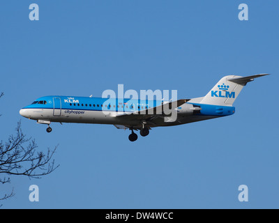 KLM Cityhopper PH-KZM (Fokker 70/100 - MSN 11561) Banque D'Images
