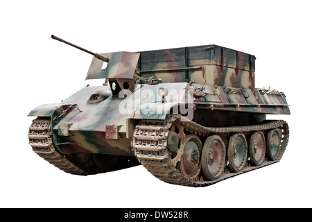 Une coupe d'un véhicule de dépannage Bergepanther armored (SD.KFZ.179) utilisé par les forces de l'Allemagne nazie pendant la SECONDE GUERRE MONDIALE Banque D'Images