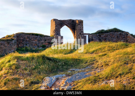 Grosnez Castle St Ouen Banque D'Images