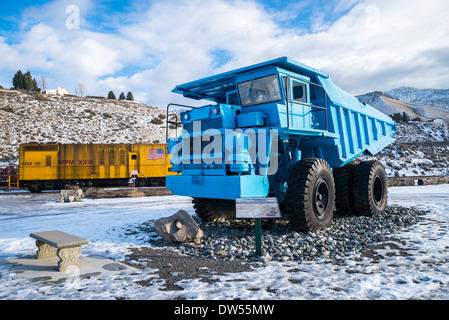 Haulpak Wabco 50 tonnes camion utilisé à Highland Valley Copper Mine, British Columbia, Canada Banque D'Images