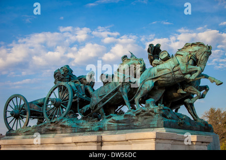 L'Ulysses S. Grant Memorial ci-dessous le Capitole, Washington DC, USA Banque D'Images