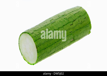 Bon, le luffa, une éponge végétale, courge torchon Gourd ou Luffa égyptien (Luffa aegyptiaca, Luffa cylindrica) Banque D'Images