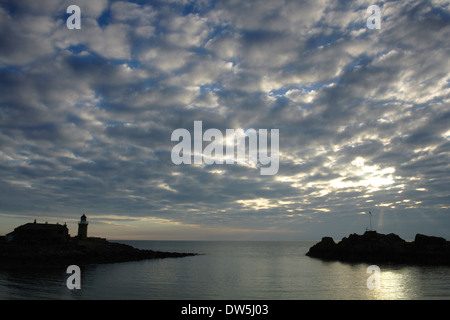 Un ciel dramatique de Portpatrick, Galloway Banque D'Images