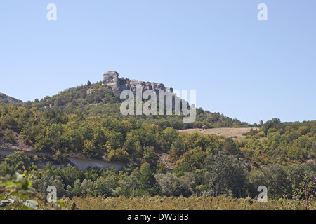 Vue d'une montagne en Crimée, Ukraine Banque D'Images