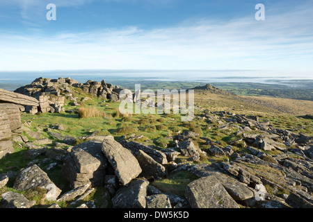 Belstone Tor Dartmoor National Park Devon Uk Banque D'Images