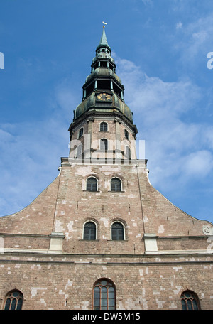 Saint Peter's Church à Riga, capitale de Lettonie Banque D'Images