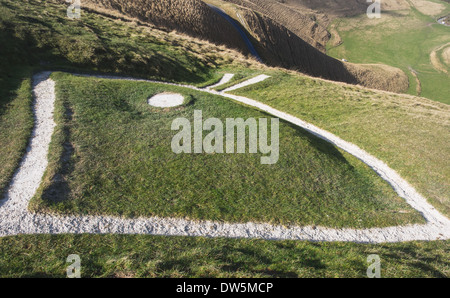 Uffington White Horse, Oxfordshire, England, UK Banque D'Images