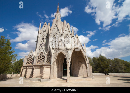 Église de Mare de Deu de Montserrat à Daroca, en Catalogne. Banque D'Images