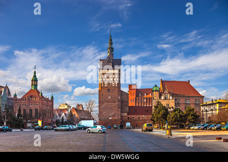 Maison de la torture et la Prison Tower à Gdansk, Pologne. Banque D'Images