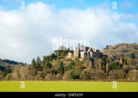 Château de Dunster du château meads West Somerset UK - hiver Banque D'Images