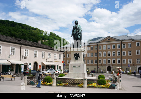 Monument de Mozart, Salzbourg, Autriche Banque D'Images