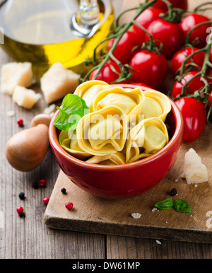 Tortellini frais Banque D'Images