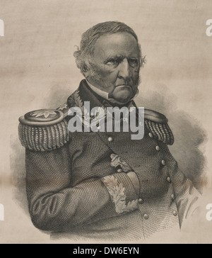 Portrait du général Winfield Scott, vers 1860 Banque D'Images