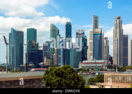 Singapour, Central Business District Banque D'Images