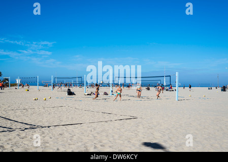 La Mission du sud de beach-volley. San Diego, Californie, États-Unis. Banque D'Images