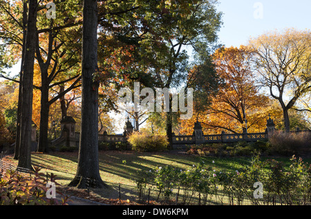 Central Park en automne, NYC Banque D'Images