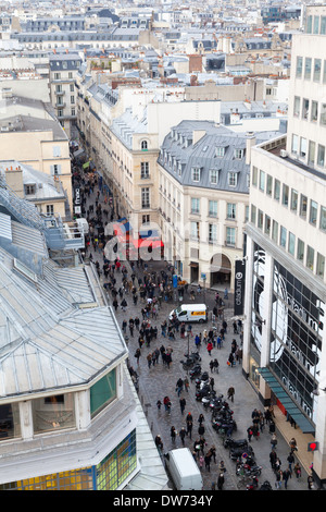 Vue depuis le toit d'au magasin Le Printemps, Paris, France Banque D'Images
