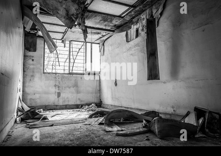 Gonjiam hôpital psychiatrique en Corée du Sud. L'hôpital a été abandonné il y a près de vingt ans. Banque D'Images