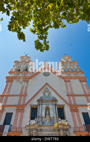 Église Ntra Sra del Carmen y Sta Teresa, église, Cadiz, Espagne. Façade d'entrée. Banque D'Images