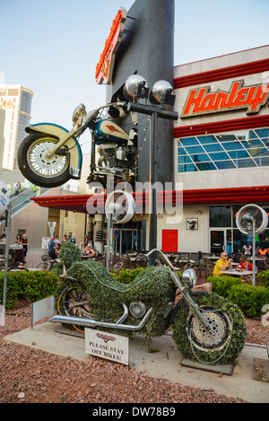 Harley Davidson Cafe, The Strip, Las Vegas, Nevada, USA Banque D'Images