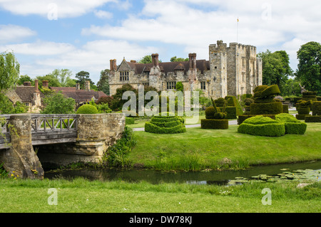 Hever Castle dans le village d'Hever Kent England Royaume-Uni, UK maison d'enfance d'Anne Boleyn, seconde épouse du Roi Henry VIII Banque D'Images