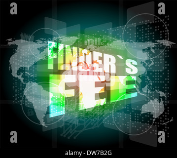 Frais de recherche de mot sur digital touch screen Banque D'Images