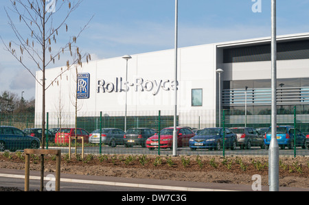 Nouvelle usine de moteurs Rolls Royce à Washington, Sunderland, Tyne and Wear, England, UK Banque D'Images