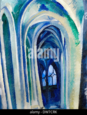 Robert Delaunay, Saint-Séverin 1909 Huile sur toile. L'Institut des Arts de Minneapolis, USA. Banque D'Images