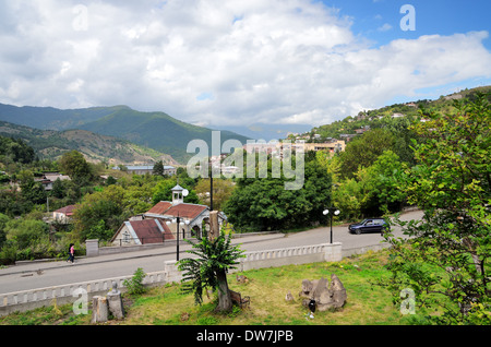 Vue de la ville de Dilijan, Arménie Banque D'Images