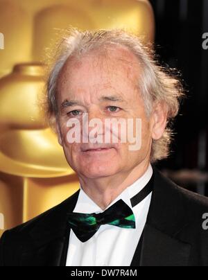 Los Angeles, CA. 2e Mar, 2014. Bill Murray aux arrivées pour la 86e annuelle des Academy Awards - Arrivals 2 - Oscars 2014, le Kodak Theater à Hollywood et Highland Center, Los Angeles, CA 2 mars 2014. Credit : Gregorio Binuya/Everett Collection/Alamy Live News Banque D'Images