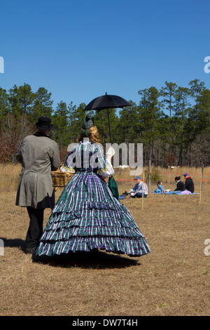 Costumes, Olustee Battlefield Historic State Park, Florida, USA Banque D'Images