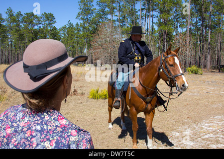 Costumes, Olustee Battlefield Historic State Park, Florida, USA Banque D'Images