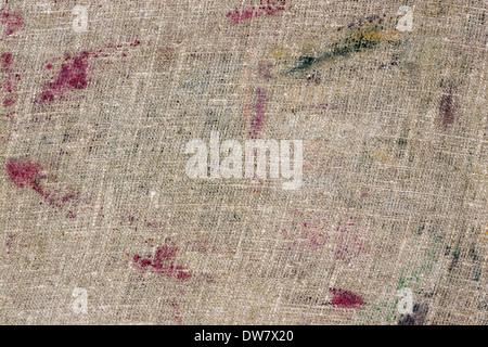 Arrière-plan de la vue arrière de l'huile abstrait macro toiles peintes Banque D'Images