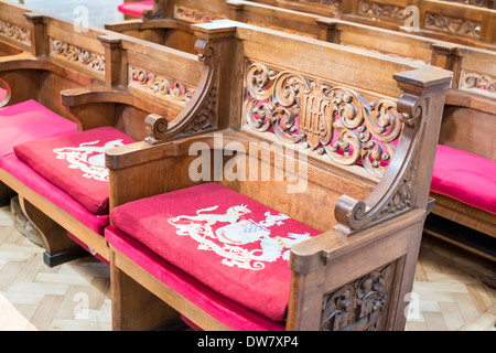 Bancs à St Anne's Cathedral, Belfast Banque D'Images