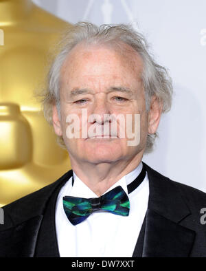 Hollywood, Californie, USA. 2e Mar, 2014. Bill Murray arrive dans la salle de presse à la 86e annuelle des Academy Awards tenue à l'Kodak Theater. Credit : Lisa O'Connor/ZUMAPRESS.com/Alamy Live News Banque D'Images