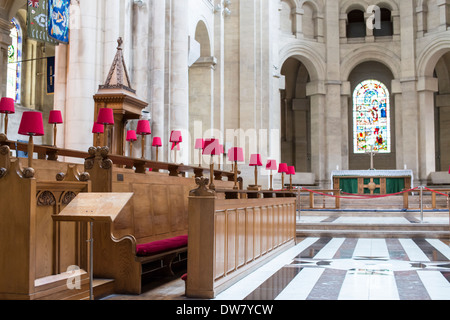 Bancs à St Anne's Cathedral, Belfast Banque D'Images