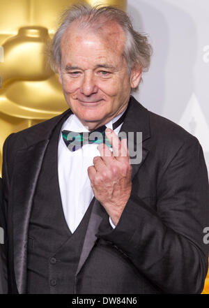 BILL MURRAY 86E AWARDS PRESSE LOS ANGELES USA 02 Mars 2014 Banque D'Images