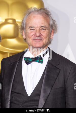 BILL MURRAY 86E AWARDS PRESSE LOS ANGELES USA 02 Mars 2014 Banque D'Images