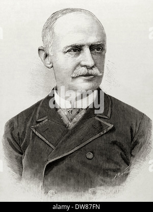 Benjamín Máximo Laguna et Villanueva (1822-1902). Entomologiste et botaniste espagnol. La gravure. Banque D'Images