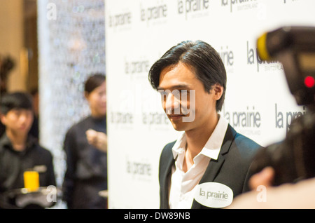 Hong Kong, 28 mars, 2014 - Stephen Fung, a assisté à la Prairie Présentation du produit à Pacific Place Mall à Hong Kong. Banque D'Images