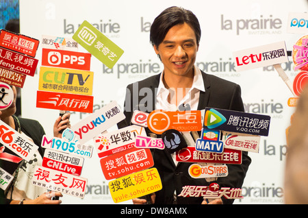 Hong Kong, 28 mars, 2014 - Stephen Fung, a assisté à la Prairie Présentation du produit à Pacific Place Mall à Hong Kong. Banque D'Images