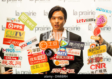 Hong Kong, 28 mars, 2014 - Stephen Fung, a assisté à la Prairie Présentation du produit à Pacific Place Mall à Hong Kong. Banque D'Images