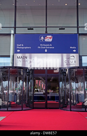 Entrée principale au stade de Wembley Banque D'Images