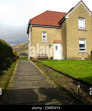 Appartement type 5 Maison jumelée Maison en milieu rural du conseil Banque D'Images