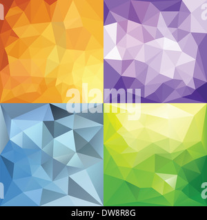 Origines géométriques polygonales. Banque D'Images